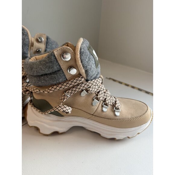 Sorel Women's Kinetic Breakthru Conquest Sneaker Boot Tan Waterproof Size W 6.5 - Picture 9 of 13